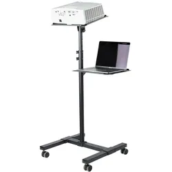 StarTech.com Mobiler Projektor- und Laptopständer/-wagen - Heavy Duty (2 Regale,