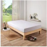 Traumschlaf Spannbettlaken Frottee 180 x 200 - 200 x 200 cm weiß