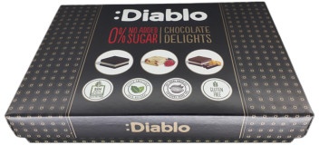 Schokoladengenuss Box Diablo Zuckerfrei (mit Stevia), 115 g