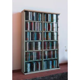 VCM CD-Regal 60 x 91,5 x 18 cm Braun