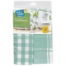 flink & sauber 2er-Set Baumwoll Geschirrtücher, 50 cm