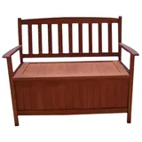 Banktruhe Moselle - 120 x 60 x 90 cm (B x T x H) - robuste Sitzbank mit Stauraum aus geöltem Eukalyptusholz (FSC-zertifiziert) - witterungsbeständig