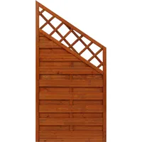 Andrewex Sichtschutzzaun Schrägenelement Element Country 90 x 180 cm teak