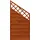 Andrewex Sichtschutzzaun Schrägenelement Element Country 90 x 180 cm teak
