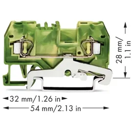 WAGO GmbH& Co. KG Schutzleiterklemme gn/ge 0,08-2,5qmm 280-907