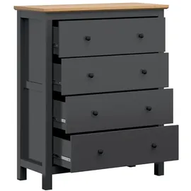 petits-meubles Kommode Duck 101 x 120 x 44 cm Anthrazitgrau