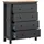 petits-meubles Kommode Duck 101 x 120 x 44 cm Anthrazitgrau