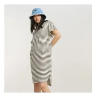 G-Star für Damen. D24484-C339-G613 Gestreiftes Loosegris-Kleid (XXS), Lässig, Grau,