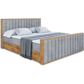 altdecor Boxbett 120 x 200 cm H3 Grau