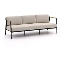 Apple Bee Elle Loungesofa 3-Sitzer grau/schwarz
