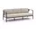 Apple Bee Elle Loungesofa 3-Sitzer grau/schwarz
