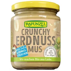Rapunzel Erdnussmus Crunchy mit Salz bio 250g