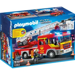 Playmobil 5362 - Feuerwehr-Leiterfahrzeug mit Licht und Sound (Neu differenzbesteuert)