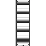 neu.haus Handtuchheizkörper Voss 1600 x 500 mm 655 W schwarz Mittelventil