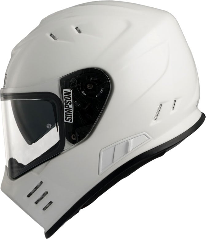 Simpson Venom Solid, Integralhelm - Weiß - XXL