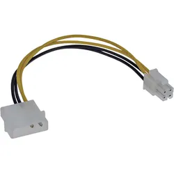 InLine Stromadapter intern - 4pol Netzteil zu 4pol Mainboard - 0,20m
