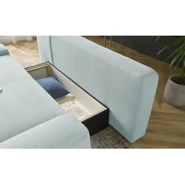 bobb Schlafcouch mit Boxspringpolsterung 2-Sitzer Blau