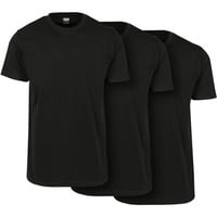 URBAN CLASSICS Basic 3-Pack T-Shirt in schwarz Größe 3XL