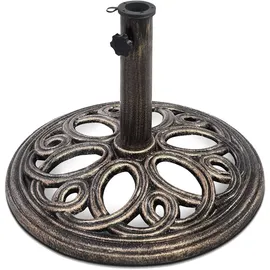 Costway Schirmständer Gusseisen 38/48 mm Bronze