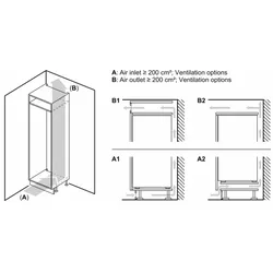 Siemens powerLine - Einbau-Kühl-Gefrier-Kombination (5 JAHRE GARANTIE) iQ100 (177.2x54.1 cm) | KI86VNSE0