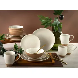CreaTable Sand Dunes Kombiservice 16-tlg. terracotta creme