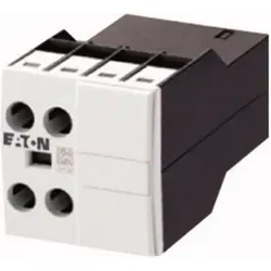 Eaton 276423 Hilfsschalterbaustein, 2-polig, Ith= 16 A, 1 SF, 1 ÖS, Frontbefestigung, Schraubklemmen, DILA, DILM7 - DILM38 DILA-XHIV11  - 5 Stück