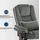 MCombo Drehbarer Fernsehsessel mit Hocker Stoff 83 x 106 x 173 cm Grau mit Liegefunktion