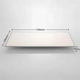 LINDBY Stenley 2 LED-Panel 120 x 60 cm Aluminium, dimmbar