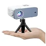 Mini Beamer, VOPLLS 15000L Beamer Full HD 1080P Unterstützt, Tragbar Video Projektor mit 50% Zoom, Heimkino Beamer für Handy Phone, Tablet/Laptop/PC/TV-Box