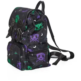 Banned Alien Space Cat Rucksack Schwarz/Multicolor