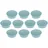 Magnetoplan Magnet Discofix Color, 10 Stück, Haftkraft ca. 2,2 kg, blau