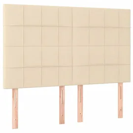 vidaXL Boxspringbett 140 x 200 cm Creme
