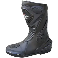 Motorradstiefel PROANTI Gr. 45, schwarz, Schuhe, 45, Obermaterial: 100% Rindsleder. Futter: 100% Polyester