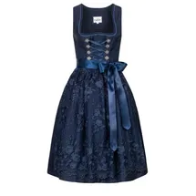 Nübler Dirndl midi Gloria blau 42