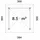 Palmako Bianca 3 x 3,19 m Transparent