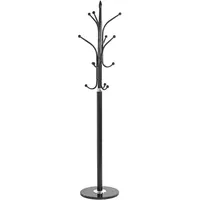 Haku-Möbel HAKU Möbel Garderobenständer chrom, schwarz, Marmor, Metall -