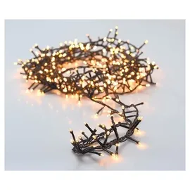 ECD Germany LED Cluster Lichterkette 700 LEDs Extra Warmweiß 8 Modi IP44 Innen/Außen Weihnachtsbeleuchtung Büschellichterkette