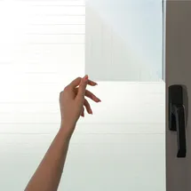 Marapon Fensterfolie Blickdicht von aussen mit Nadelstreifen