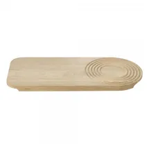 BLOMUS Schneidebrett -ZEN- Holz und Serviertablett aus Eiche 45 x 20 x 2 cm Holzbrett Küchenbrett (66929)