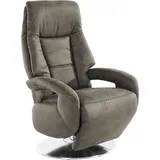 sit&more TV-Sessel Enjoy Kunstleder 74 x 111 x 77 cm Grau mit Motor und Aufstehhilfe