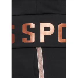 H.I.S. Trainingsanzug H.I.S, Damen, Gr. 38, rosa (schwarz, rose, gold), Obermaterial: 94% Polyester, 6% Elasthan, Basic schmal, Sportanzüge Trainingsanzug, Softes, schnell trocknendes Stretchmaterial für hohen Komfort