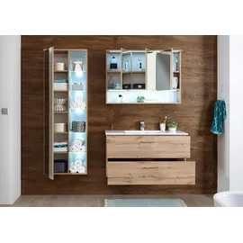 BASIC by Balculina Waschtisch-Set Best Holzoptik Braun Wildeiche