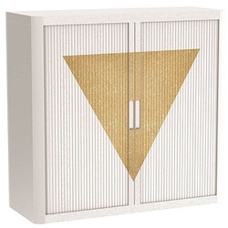 PAPERFLOW easyOffice Classic Chic Rollladenschrank 61360 2 Fachböden 110,0 x 41,5 x 104,0 cm
