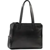 Plevier Power Aktentasche Leder 41.5 cm Laptopfach schwarz
