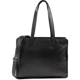 Plevier Power Aktentasche Leder 41.5 cm Laptopfach schwarz