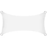 Estexo Sonnenschutzsegel Sonnendach Sonnenschutz UV-Schutz HDPE Weiß 2x4m (rechteck)