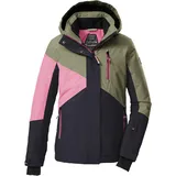 KILLTEC Skijacke KILLTEC "KSW 209 GRLS SKI JCKT", Mädchen, Gr. 176, schwarz, Obermaterial: 100% Polyester;Futter: 100% Polyester;Füllung: 100% Polyester, Jacken Skijacke, Mädchen-Skijacke: wasserdicht, atmungsaktiv, Colourblock-Design