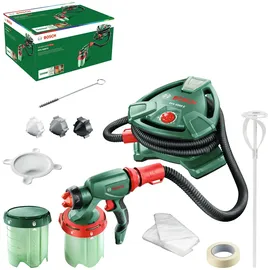 Bosch Farbsprühsystem PFS 5000 E (1200 W, 2X Farbbehälter 1000 ml, Düsen für Wandfarben, Lackfarben, Lasuren, im Karton) - Amazon Edition