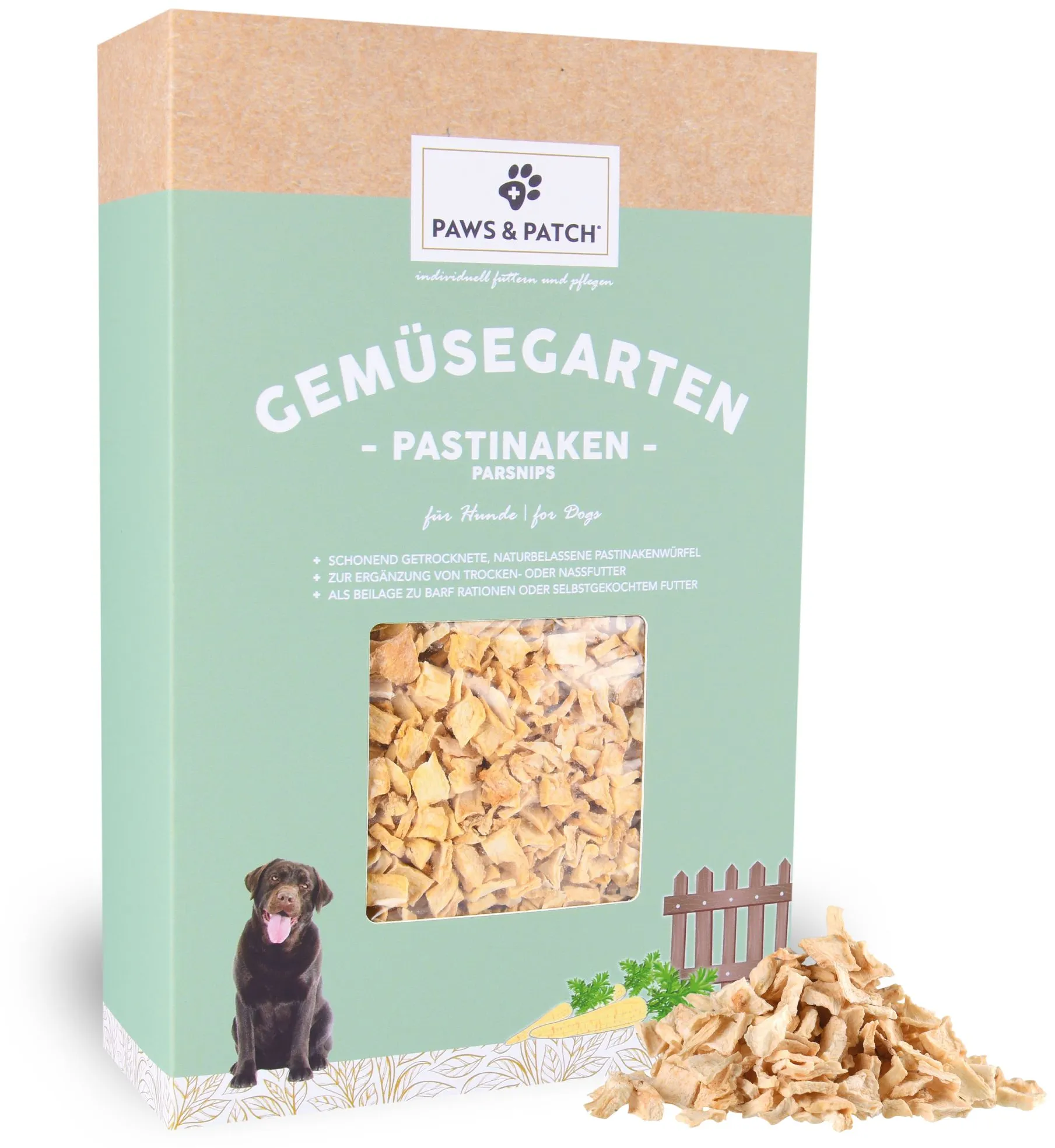 Paws&Patch Pastinakenwürfel für Hunde Würfel 600 g