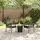 vidaXL Garten Bistro Set 3 pcs Braun Poly Rattan